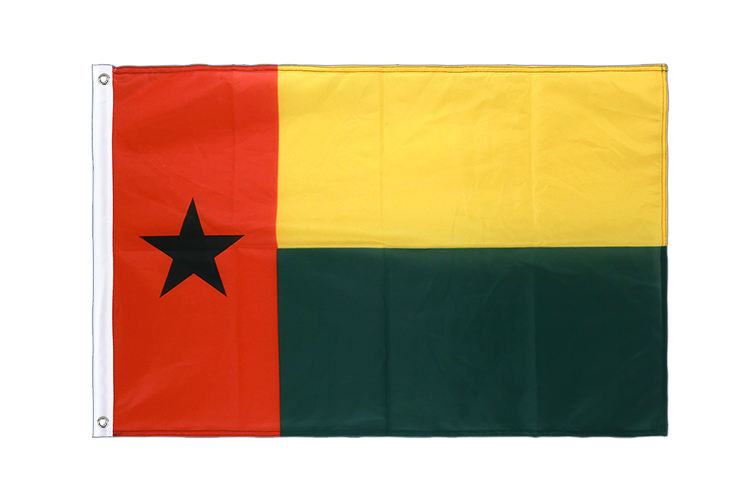 Guinea Bissau - Hissfahne VA Ösen 60 x 90 cm