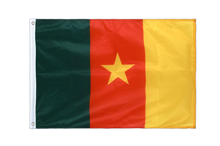 Kamerun - Hissfahne VA Ösen 60 x 90 cm