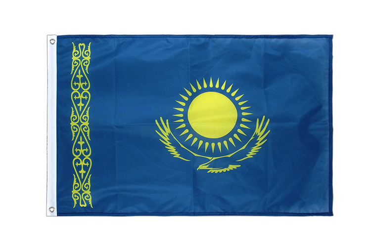 Kasachstan - Hissfahne VA Ösen 60 x 90 cm