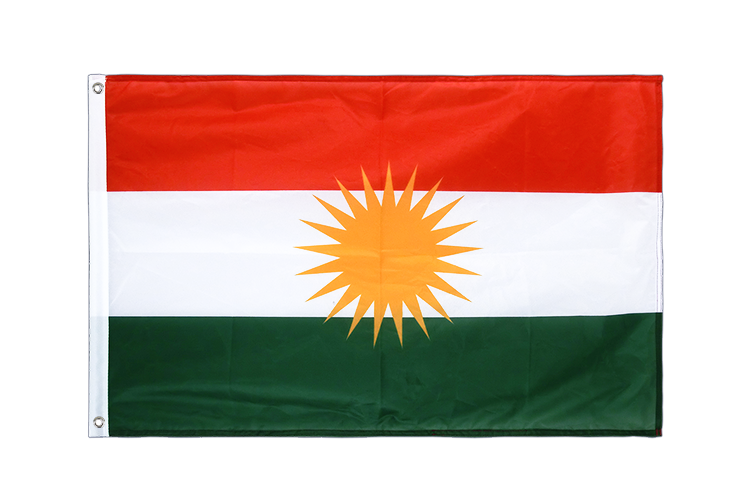 Kurdistan - Hissfahne VA Ösen 60 x 90 cm