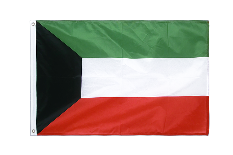 Kuwait - Hissfahne VA Ösen 60 x 90 cm