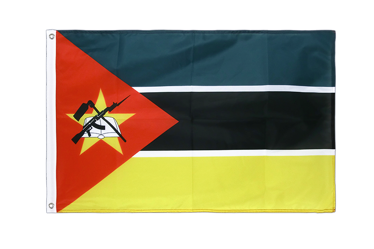Mosambik - Hissfahne VA Ösen 60 x 90 cm