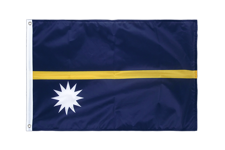 Nauru - Hissfahne VA Ösen 60 x 90 cm
