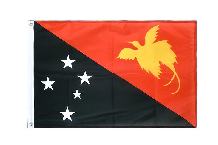 Papua Neuguinea Hissfahne VA Ösen 60 x 90 cm