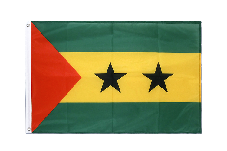 Sao Tome & Principe - Hissfahne VA Ösen 60 x 90 cm