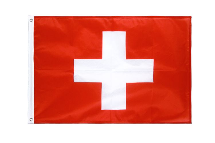 Schweiz Hissfahne VA Ösen 60 x 90 cm