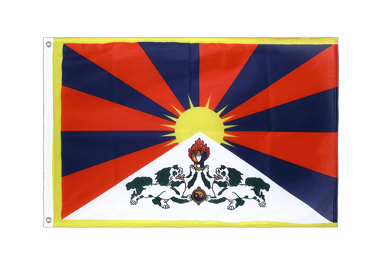 Tibet - Hissfahne VA Ösen 60 x 90 cm