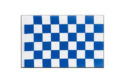 Checkered blue-white - Little Flag 6x9"