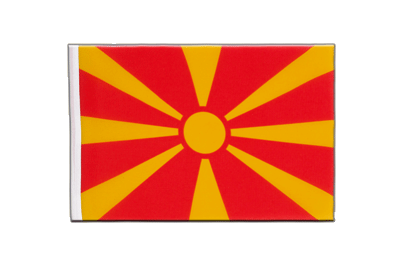 Mazedonien Minifahne 15 x 22 cm
