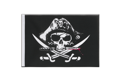 Pirat Blutiger Säbel Minifahne 15 x 22 cm