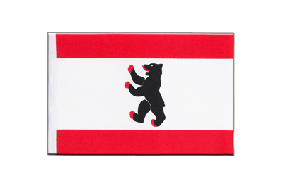 Berlin - Satin Flagge 15 x 22 cm