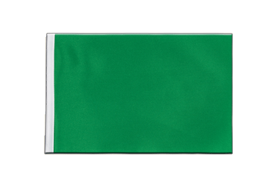Grüne Satin Flagge 15 x 22 cm