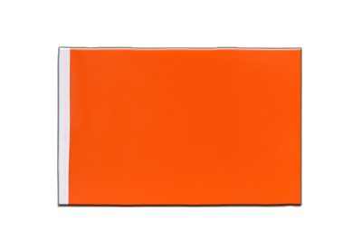 Orange Satin Flagge 15 x 22 cm