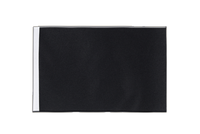 Noir - Drapeau en satin 15 x 22 cm