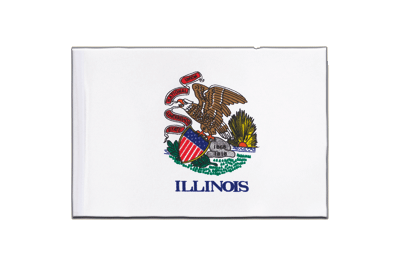 Illinois Satin Flagge 15 x 22 cm