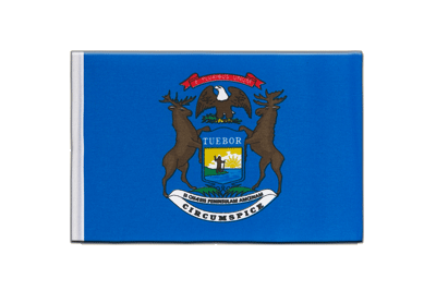 Michigan - Satin Flagge 15 x 22 cm