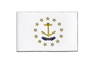 Rhode Island - Satin Flagge 15 x 22 cm
