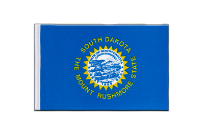 South Dakota - Satin Flagge 15 x 22 cm