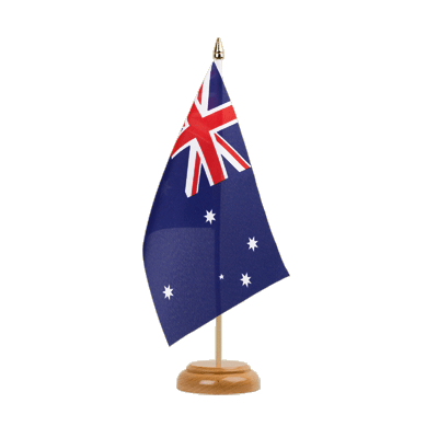 Australien Holz Tischflagge 15 x 22 cm