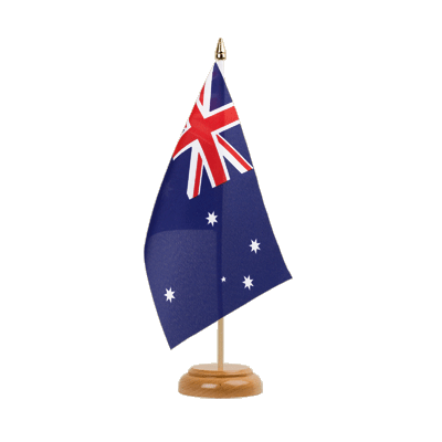 Australie - Drapeau de table 15 x 22 cm, bois