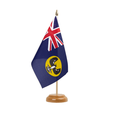 Australia South - Table Flag 6x9", wooden