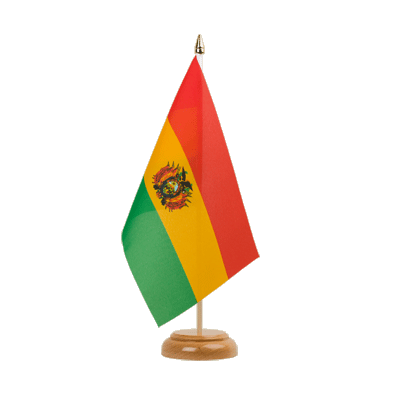 Bolivia Table Flag 6x9", wooden