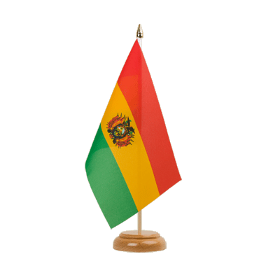 Bolivia - Table Flag 6x9", wooden