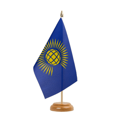 Commonwealth - Holz Tischflagge 15 x 22 cm