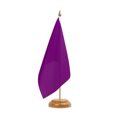 Purple - Table Flag 6x9", wooden