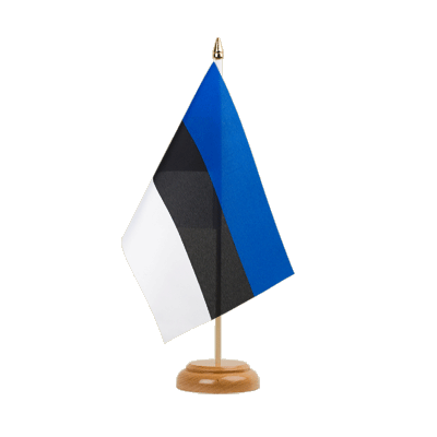 Estonia - Table Flag 6x9", wooden