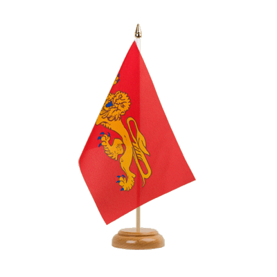 Aquitaine - Table Flag 6x9", wooden
