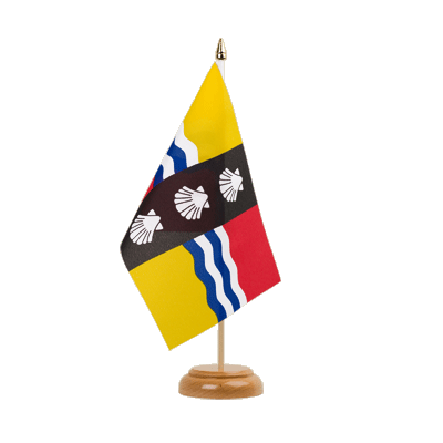 Bedfordshire - Holz Tischflagge 15 x 22 cm