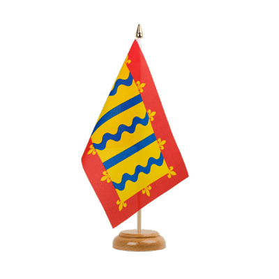 Cambridgeshire - Holz Tischflagge 15 x 22 cm