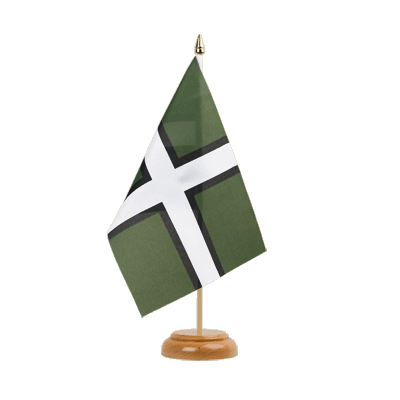 Devon - Holz Tischflagge 15 x 22 cm