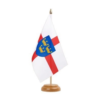 East Anglia - Table Flag 6x9", wooden