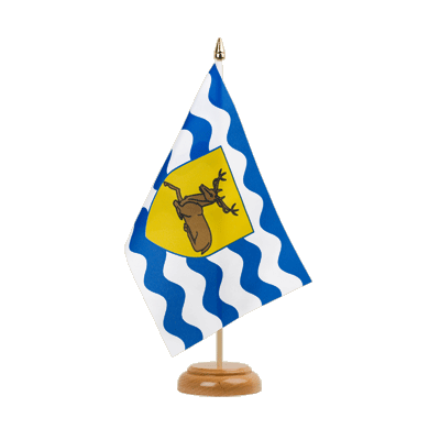 Hertfordshire - Holz Tischflagge 15 x 22 cm