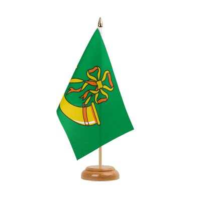 Huntingdonshire Table Flag 6x9", wooden