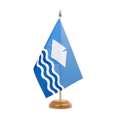Isle of Wight - Table Flag 6x9", wooden