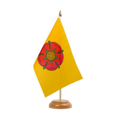 Lancashire new - Table Flag 6x9", wooden