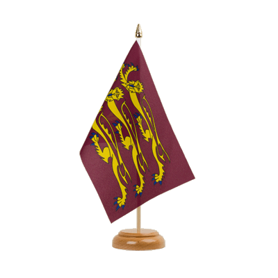 Richard Lionheart - Table Flag 6x9", wooden