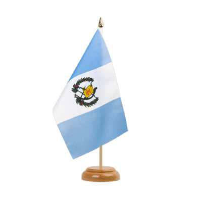 Guatemala - Holz Tischflagge 15 x 22 cm