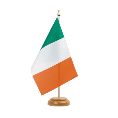 Irland Holz Tischflagge 15 x 22 cm