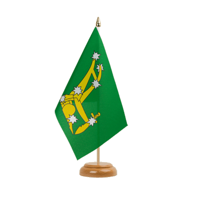 Starry Plough green 1916-1934 - Table Flag 6x9", wooden