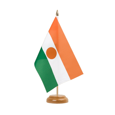 Niger - Table Flag 6x9", wooden