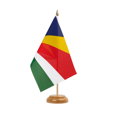 Seychelles - Table Flag 6x9", wooden