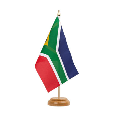 South Africa - Table Flag 6x9", wooden