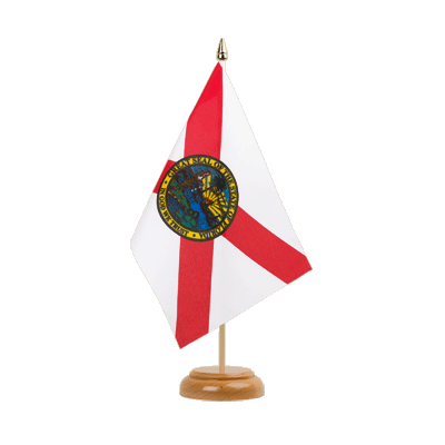 Florida - Table Flag 6x9", wooden