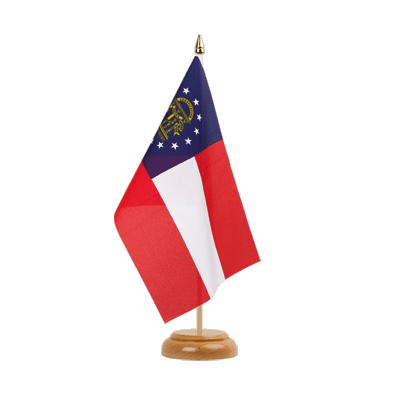 Georgia - Table Flag 6x9", wooden