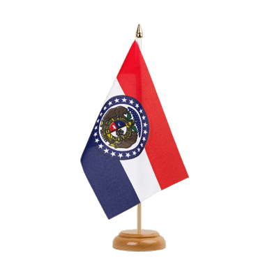 Missouri - Table Flag 6x9", wooden