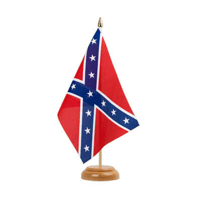 USA Südstaaten Holz Tischflagge 15 x 22 cm